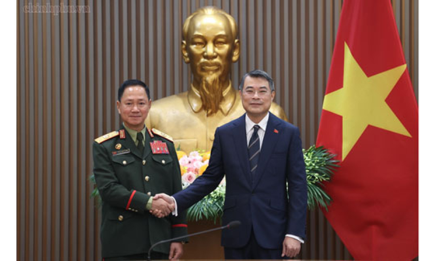 Thủ tướng L&ecirc; Minh Hưng tiếp Ph&oacute; Thủ tướng, Bộ trưởng Quốc ph&ograve;ng L&agrave;o