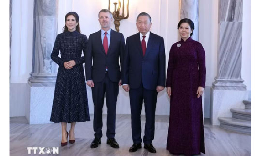 Tổng B&iacute; thư, Chủ tịch nước T&ocirc; L&acirc;m hội kiến Nh&agrave; vua Frederik X