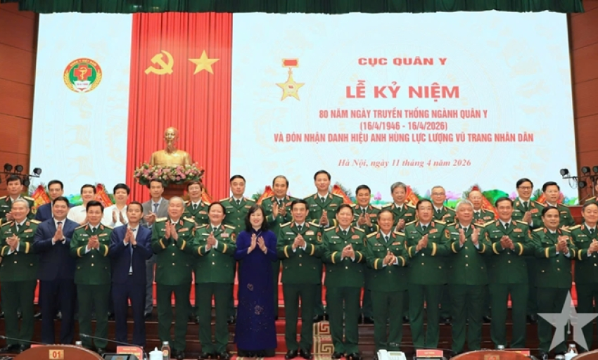 Cục Qu&acirc;n y đ&oacute;n nhận Danh hiệu Anh h&ugrave;ng Lực lượng vũ trang nh&acirc;n d&acirc;n