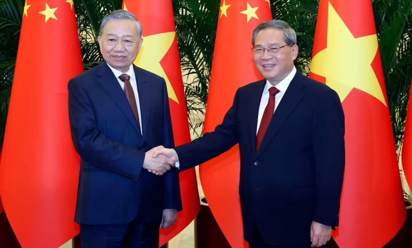 Tổng B&iacute; thư, Chủ tịch nước T&ocirc; L&acirc;m hội kiến Thủ tướng Quốc vụ viện Trung Quốc L&yacute; Cường