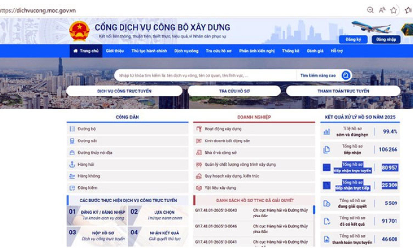 Bộ X&acirc;y dựng c&ocirc;ng bố cắt giảm, đơn giản h&oacute;a gần 300 thủ tục h&agrave;nh ch&iacute;nh