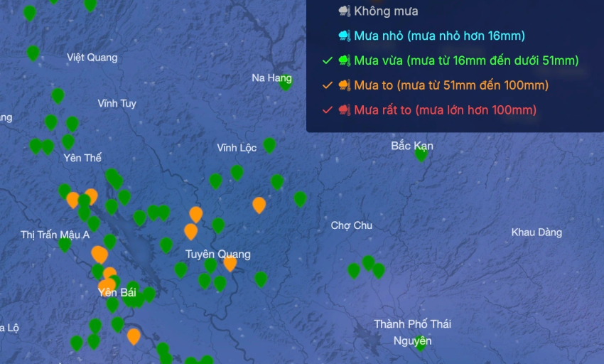 11 tỉnh mưa lớn 3 ng&agrave;y, 7 tỉnh nguy cơ lũ qu&eacute;t, sạt lở đất