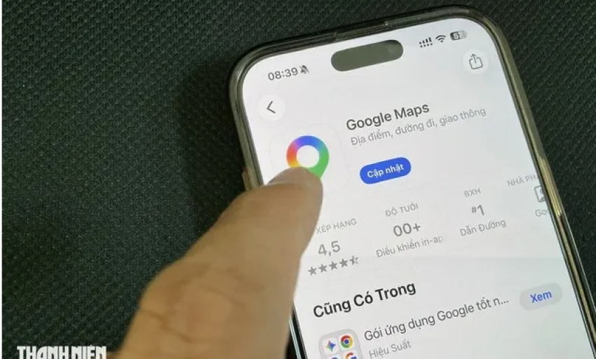 Google Maps tr&ecirc;n iPhone c&oacute; một số hạn chế