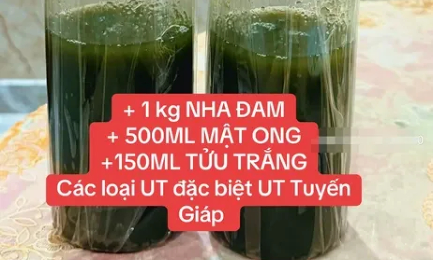 Nha đam, mật ong pha rượu trắng c&oacute; thực sự 'trị' được ung thư?