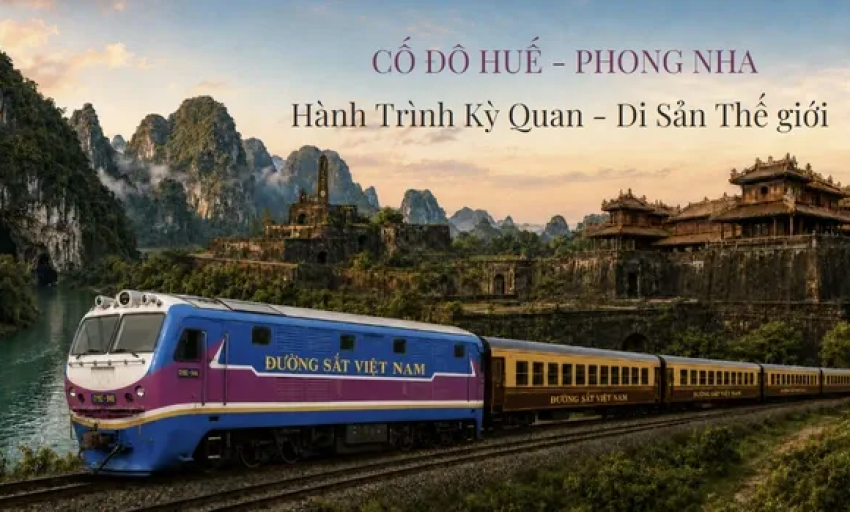 Dự kiến khai th&aacute;c đo&agrave;n t&agrave;u du lịch Huế - Phong Nha v&agrave;o th&aacute;ng 9 năm nay