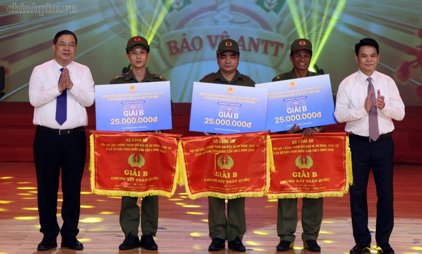 Hội thi an ninh, trật tự ở cơ sở giỏi to&agrave;n quốc lần thứ I năm 2026 th&agrave;nh c&ocirc;ng tốt đẹp