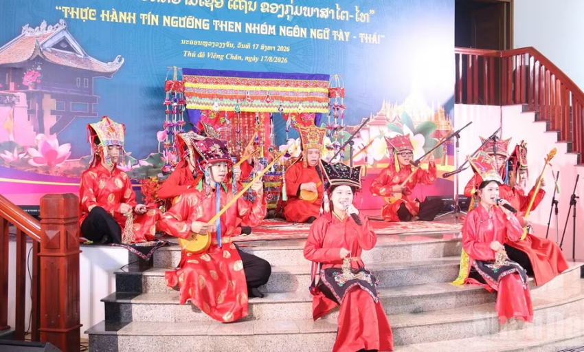 Lan tỏa gi&aacute; trị t&iacute;n ngưỡng Then nh&oacute;m ng&ocirc;n ngữ T&agrave;y-Th&aacute;i tại L&agrave;o