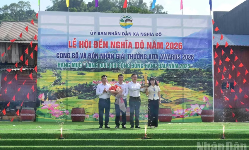 L&agrave;ng du lịch Nghĩa Đ&ocirc; đ&oacute;n nhận giải thưởng &ldquo;L&agrave;ng du lịch cộng đồng h&agrave;ng đầu năm 2025&rdquo;