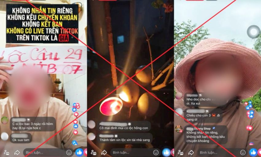 Livestream xưng được 'bề tr&ecirc;n' ph&ugrave; hộ, biết trước kết quả xổ số, cho số, rao b&aacute;n lộc, chiếm đoạt hơn 50 tỉ