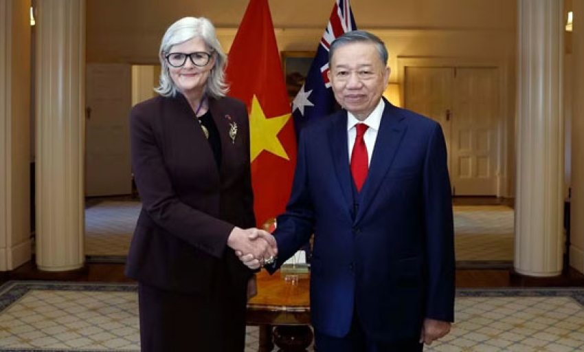 Tổng B&iacute; thư, Chủ tịch nước T&ocirc; L&acirc;m hội kiến To&agrave;n quyền Australia