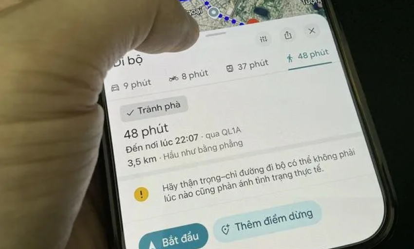 V&igrave; sao Google Maps b&aacute;o đi bộ 10 ph&uacute;t nhưng chỉ mất 7 ph&uacute;t đến nơi?