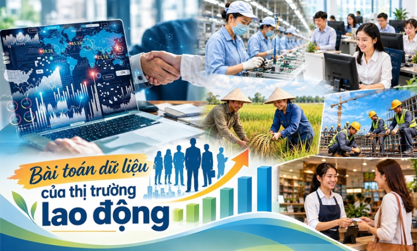 B&agrave;i to&aacute;n dữ liệu của thị trường lao động