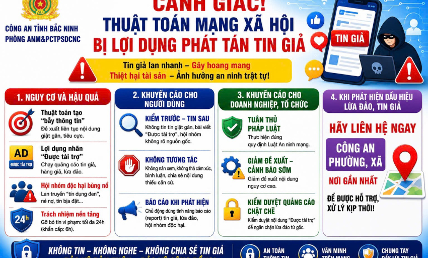 Cảnh gi&aacute;c thuật to&aacute;n mạng x&atilde; hội bị lợi dụng ph&aacute;t t&aacute;n tin giả