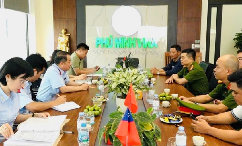 Chuyển hồ sơ vụ vi phạm trong quản l&yacute; m&ocirc;i trường tại C&ocirc;ng ty Ph&uacute; Minh Vina sang Bộ C&ocirc;ng an