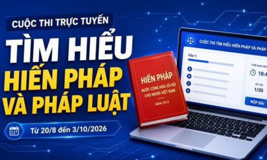 Gần 2,2 triệu b&agrave;i tham dự cuộc thi T&igrave;m hiểu Hiến ph&aacute;p v&agrave; ph&aacute;p luật
