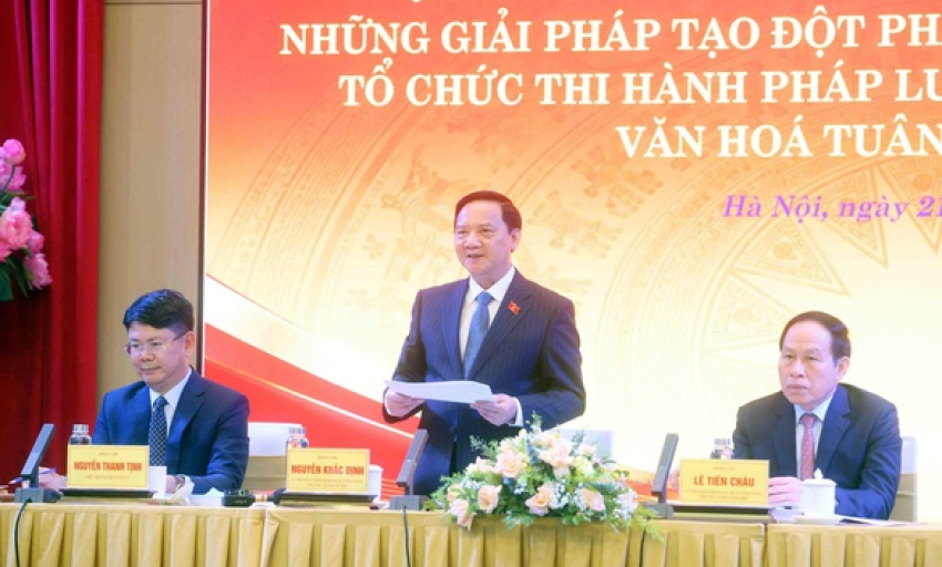 Khẩn trương x&acirc;y dựng ti&ecirc;u ch&iacute;, c&ocirc;ng cụ đ&aacute;nh gi&aacute; hiệu quả thực thi ph&aacute;p luật