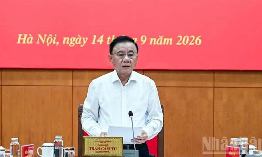 Thường trực Ban B&iacute; thư Trần Cẩm T&uacute; chủ tr&igrave; họp Thường trực Ban Chỉ đạo 35 Trung ương