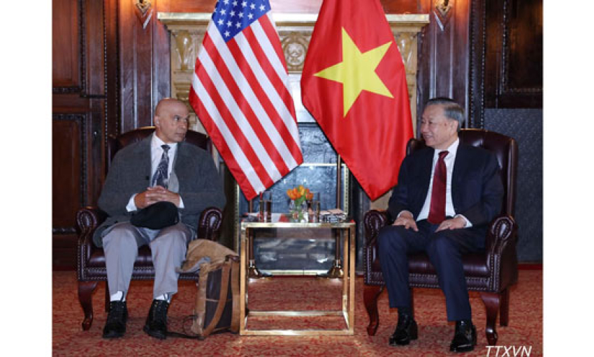 Tổng B&iacute; thư, Chủ tịch nước T&ocirc; L&acirc;m gặp Ban L&atilde;nh đạo Đảng Cộng sản Hoa Kỳ