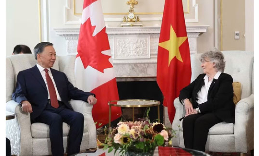 Tổng B&iacute; thư, Chủ tịch nước T&ocirc; L&acirc;m hội kiến To&agrave;n quyền Canada Louise Arbour