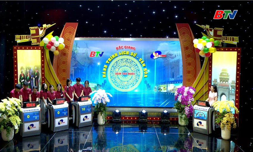 Gameshow Bắc Giang - H&agrave;nh tr&igrave;nh Lịch sử, Văn ho&aacute;: Chung kết năm thứ 10