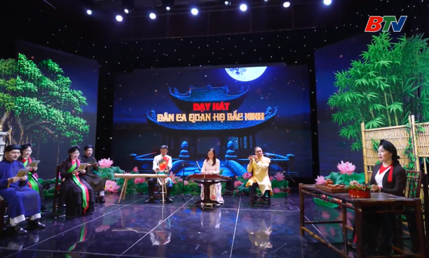 Dạy h&aacute;t Quan họ: L&agrave;n điệu: Ngồi tựa song đ&agrave;o