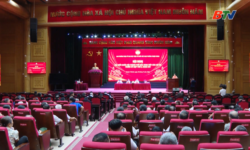 Đo&agrave;n đại biểu Quốc hội th&agrave;nh phố Bắc Ninh tiếp x&uacute;c cử tri phường Thuận Th&agrave;nh 