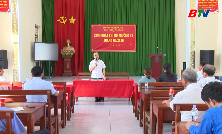 Ph&oacute; Chủ tịch Thường trực UBND tỉnh dự sinh hoạt chi bộ tại V&acirc;n H&agrave; 