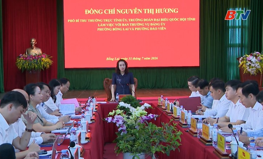 Phường Bồng Lai v&agrave; Đ&agrave;o Vi&ecirc;n tập trung l&atilde;nh đạo, chỉ đạo thực hiện tốt c&aacute;c nhiệm vụ năm 2026