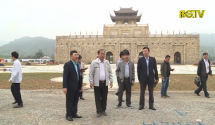 PCT UBND tỉnh L&ecirc; &Aacute;nh Dương kiểm tra c&ocirc;ng t&aacute;c chuẩn bị Lễ khai hội xu&acirc;n T&acirc;y Y&ecirc;n Tử