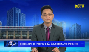 Th&ocirc;ng c&aacute;o b&aacute;o ch&iacute; kỳ họp thứ 25 của UBKT Tỉnh ủy kh&oacute;a XVIII