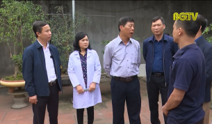 B&iacute; thư Tỉnh ủy kiểm tra c&ocirc;ng t&aacute;c ph&ograve;ng chống dịch tại huyện Hiệp H&ograve;a
