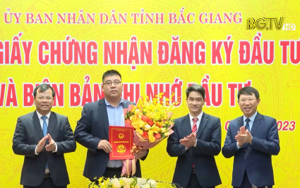 761 triệu USD đầu tư v&agrave;o Bắc Giang ngay những ng&agrave;y đầu năm mới