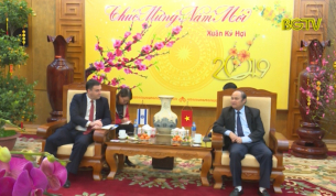 Đại sứ Israel tại Việt Nam ch&uacute;c tết tỉnh Bắc Giang