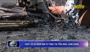Cháy cơ sở m&acirc;̀m non tư thục tại Thái Đào, Lạng Giang
