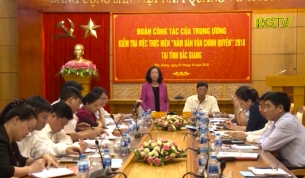 Đồng ch&iacute; Trương Thị Mai l&agrave;m việc tại Bắc Giang