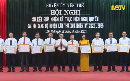 Y&ecirc;n Thế sơ kết giữa nhiệm kỳ Đại hội Đảng bộ huyện 