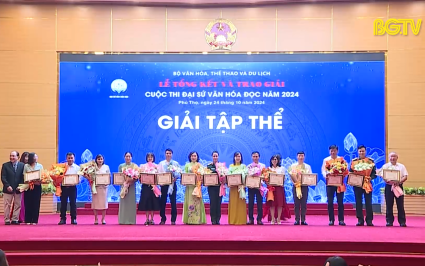 Bắc Giang: Giành 4 giải tại cuộc thi Đại sứ Văn h&oacute;a đọc toàn qu&ocirc;́c năm 2024