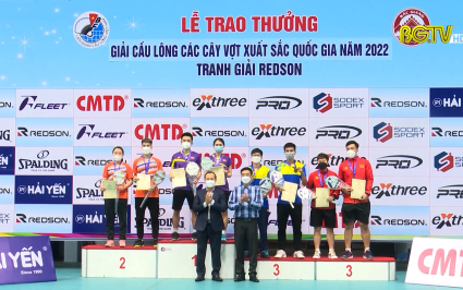 Bắc Giang gi&agrave;nh 4 huy chương tại Giải cầu l&ocirc;ng c&aacute;c c&acirc;y vợt xuất sắc quốc gia