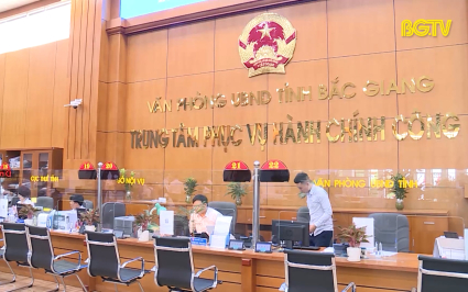 Bắc Giang: Tỷ lệ số ho&aacute; thủ tục h&agrave;nh ch&iacute;nh vượt 50%