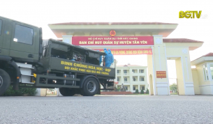 Ban CHQS huyện T&acirc;n Y&ecirc;n t&iacute;ch cực ph&ograve;ng, chống dịch bệnh Covid-19