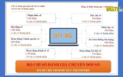 Ban h&agrave;nh bộ chỉ số đ&aacute;nh gi&aacute; chuyển đổi số