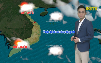 Bản tin thời tiết ng&agrave;y 23-01-2022