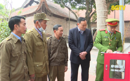 Bảo đảm an to&agrave;n về ph&ograve;ng ch&aacute;y chữa ch&aacute;y tại ch&ugrave;a Vĩnh Nghi&ecirc;m