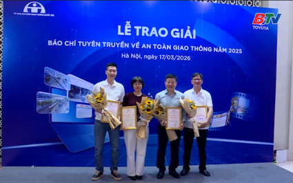 B&aacute;o v&agrave; Ph&aacute;t thanh, Truyền h&igrave;nh Bắc Ninh đoạt giải b&aacute;o ch&iacute; tuy&ecirc;n truyền về ATGT năm 2025