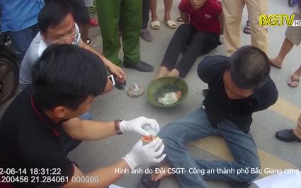 Một số đối tượng t&agrave;ng trữ tr&aacute;i ph&eacute;p chất ma tu&yacute; bị bắt giữ 