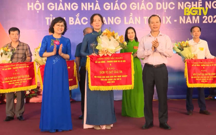 B&ecirc;́ mạc H&ocirc;̣i giảng nhà giáo gi&aacute;o dục nghề nghiệp tỉnh Bắc Giang l&acirc;̀n thứ IX 