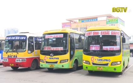 Bến xe kh&aacute;ch Bắc Giang đảm bảo phương tiện phục vụ Tết 