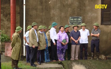 B&iacute; thư Tỉnh uỷ kiểm tra c&ocirc;ng t&aacute;c triển khai ứng ph&oacute; với b&atilde;o số 3