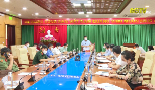 B&iacute; thư Tỉnh ủy l&agrave;m việc với Th&agrave;nh ủy Bắc Giang về c&ocirc;ng t&aacute;c chống dịch