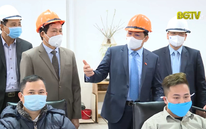 B&iacute; thư Tỉnh uỷ thăm, ch&uacute;c Tết, kiểm tra sản xuất đầu năm